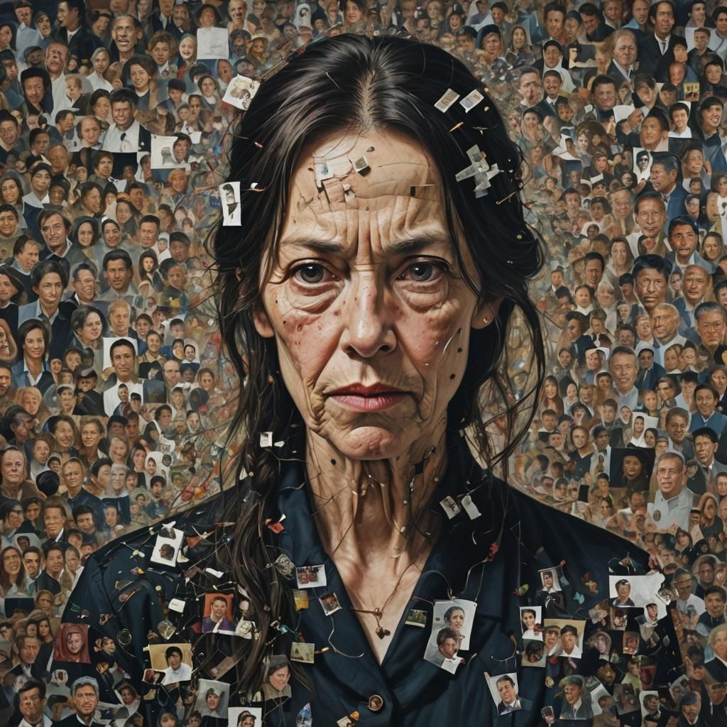 Discombobulated Portrait of Overwhelmed Subject