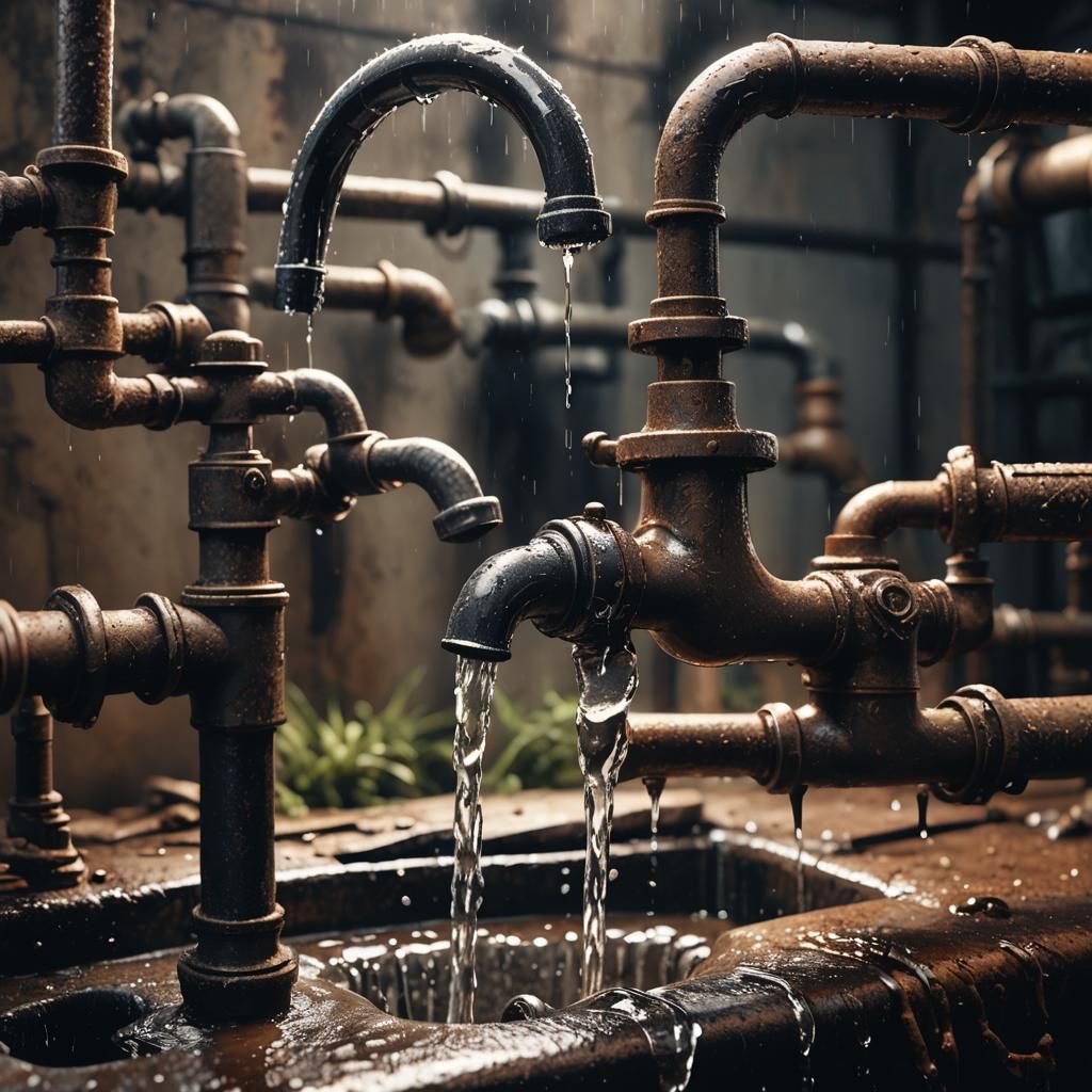 Clean Water Tap in Dirty Environment: Concept Art
