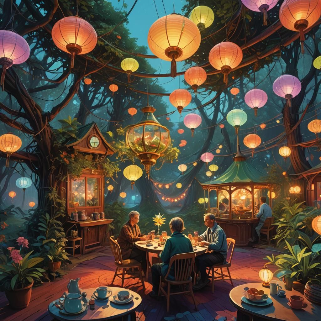 Rainbow Warrior's Fantastical Tea Party: Art Nouveau Style