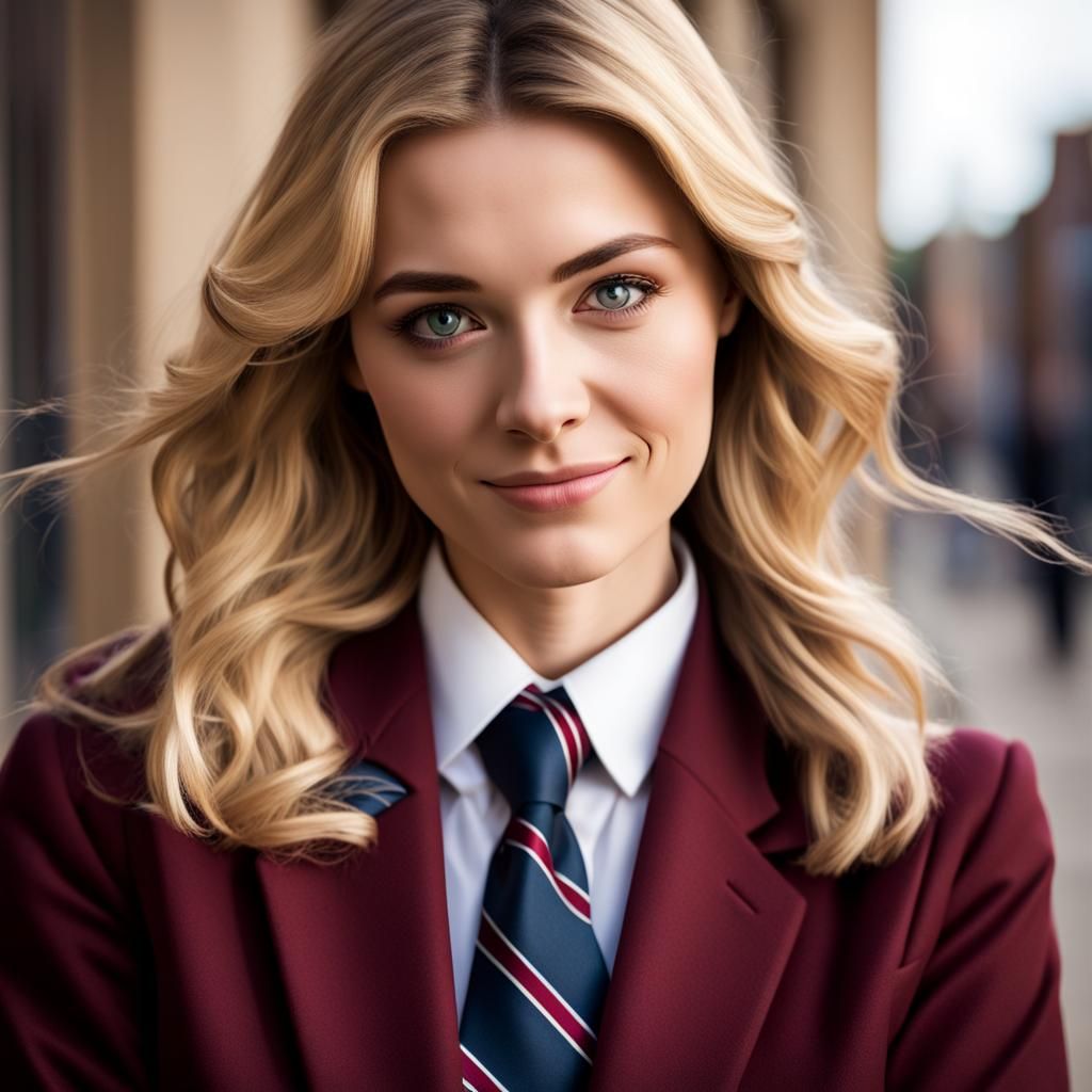 Maroon Blazer and Tie