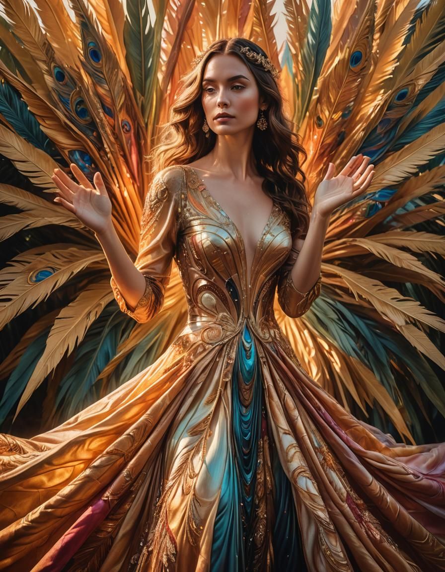 Woman in Palm: Surreal Hyperrealistic Masterpiece