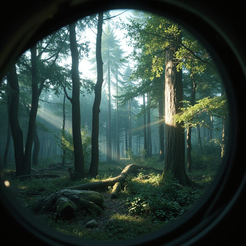 Surreal Landscape within a Human Eye in Photorealistic Digit...