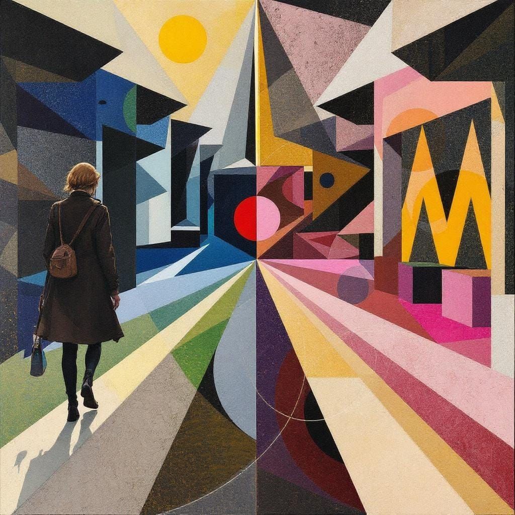 Geometric Fae Artwork in Stella and Froud Style