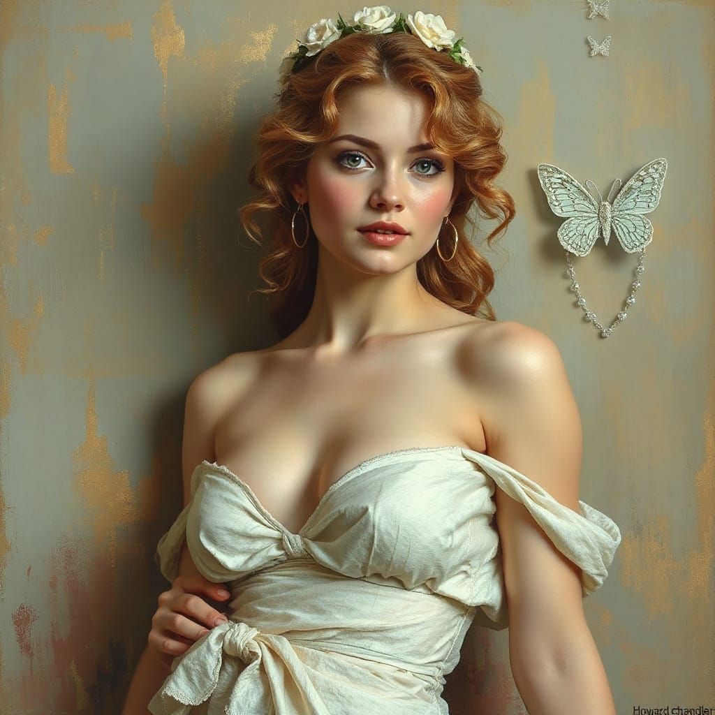 Golden Goddess of Beauty Revealed in Sensual Portrait