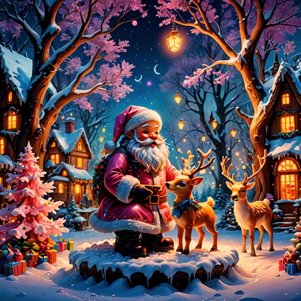 Christmas Wonderland in Sugar Crystal Glass