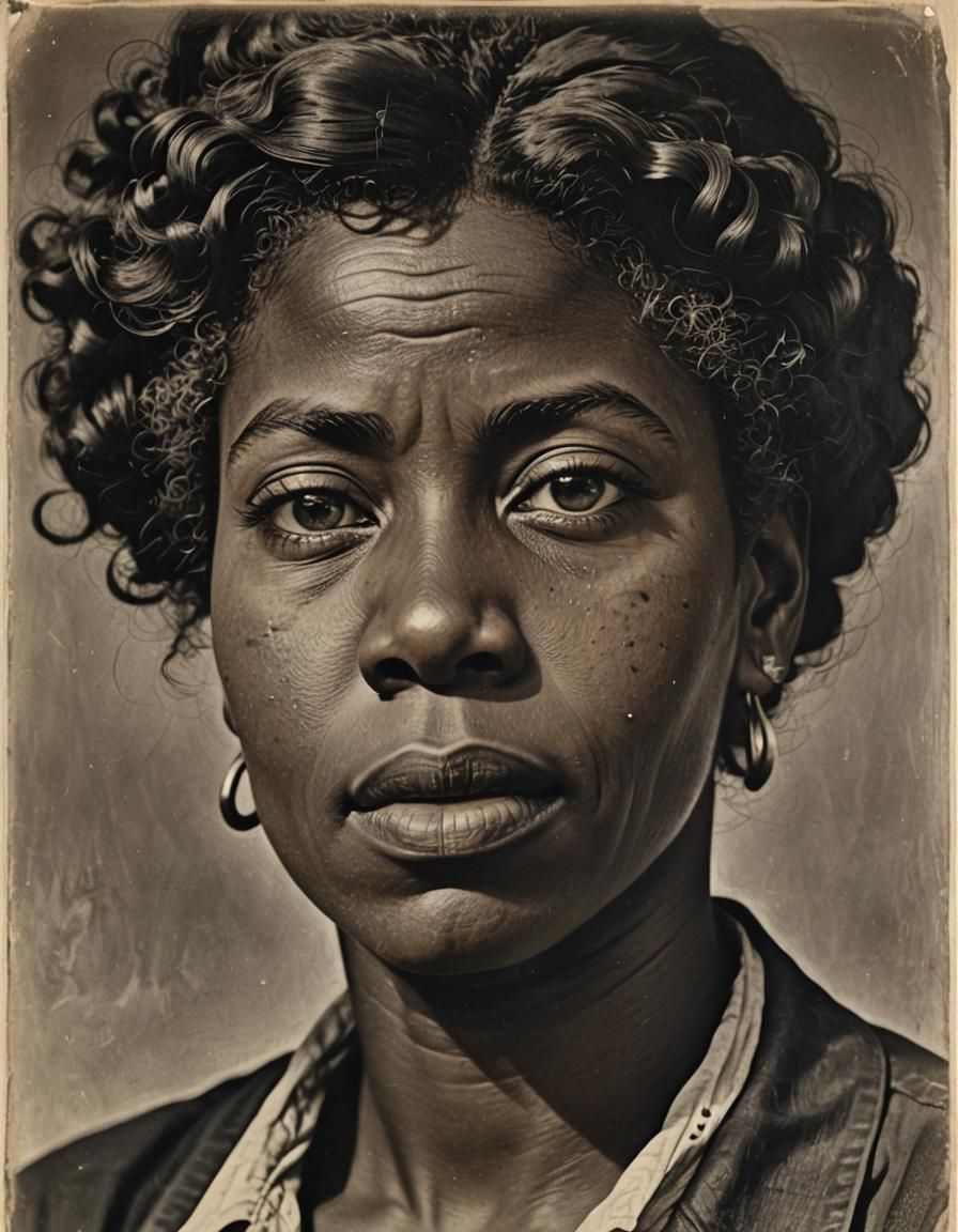 Depression Era Americana: A Black Woman's Face