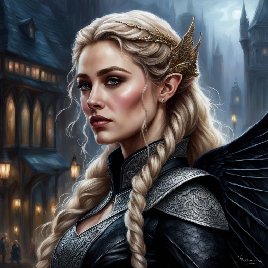 Ethereal Elf Princess with Wings in Fantasy Art