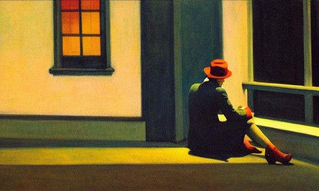 Edward Hopper Style: Long Day's Journey