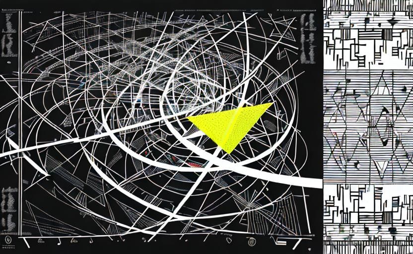 Abstract Graphic Score with Geometric Musical Notation