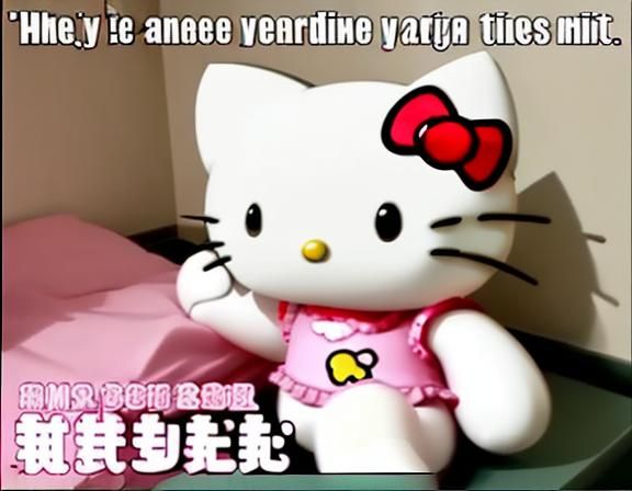 Funny Hello Kitty Meme Generated by AI