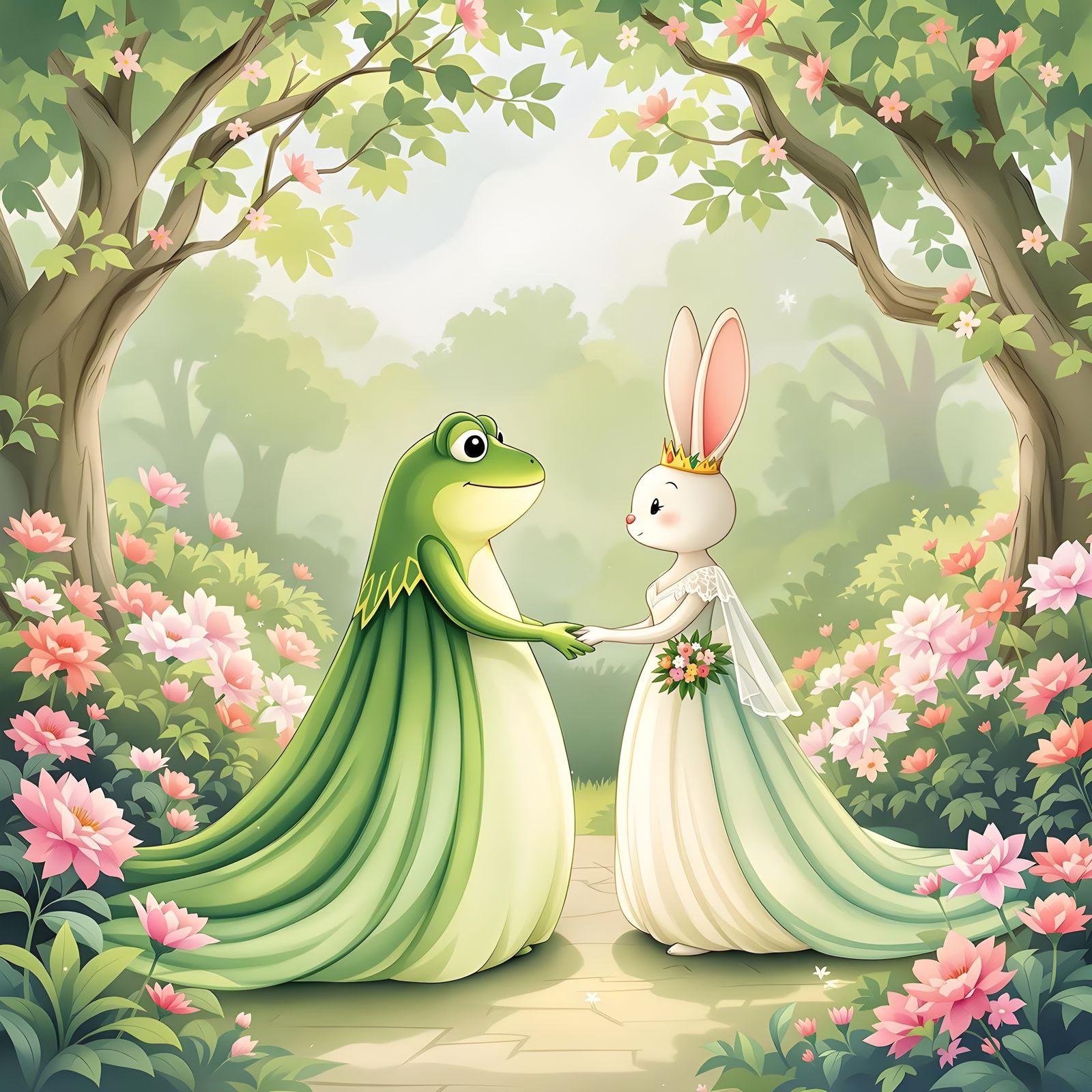 Frog Princess and Bunny Princess Wedding in Houston