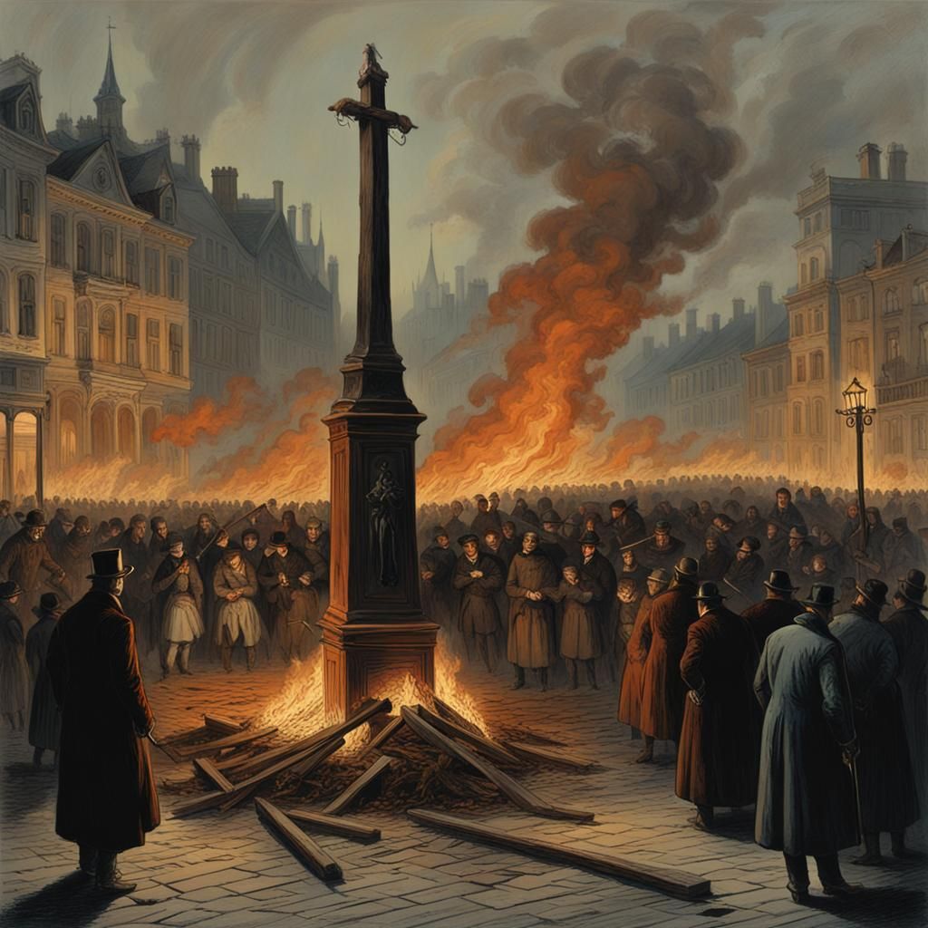 Gothic Victorian Execution in Town Square