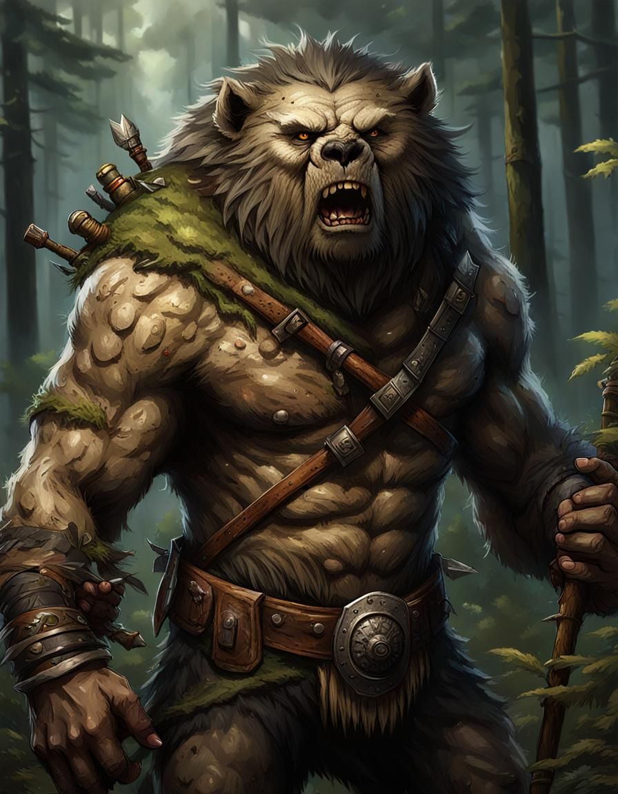 Bugbear Polearm Master in Forest Ambush