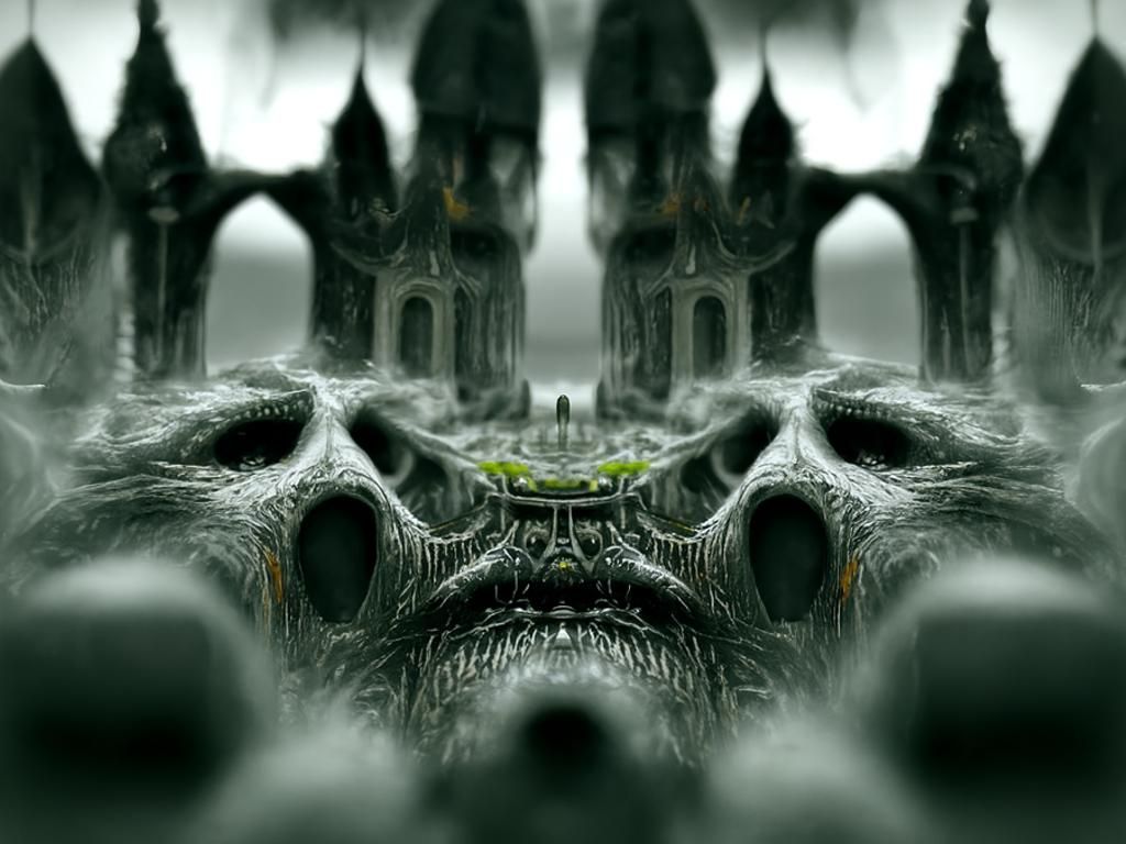 Hyperrealistic Undead Lord Castle in Gothic Horror Style