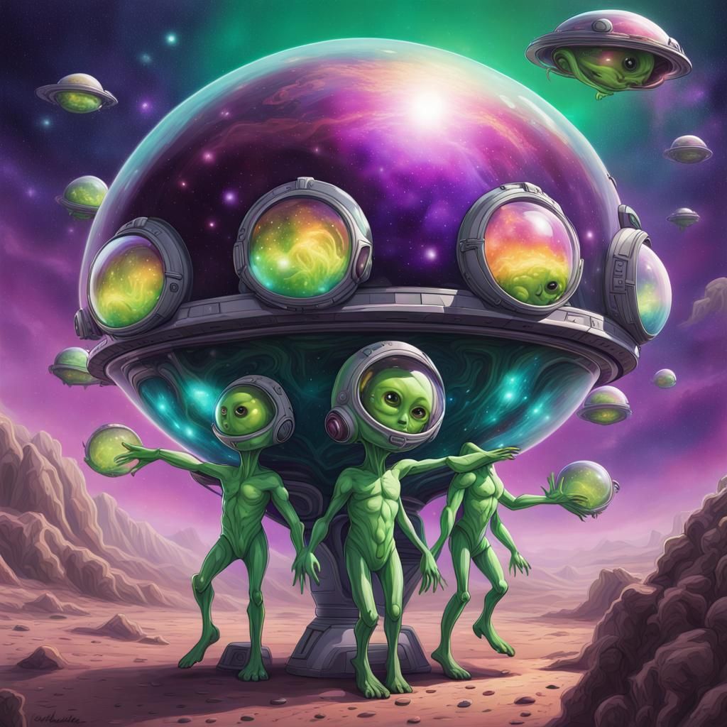 LITTLE GREEN ALIENS  2