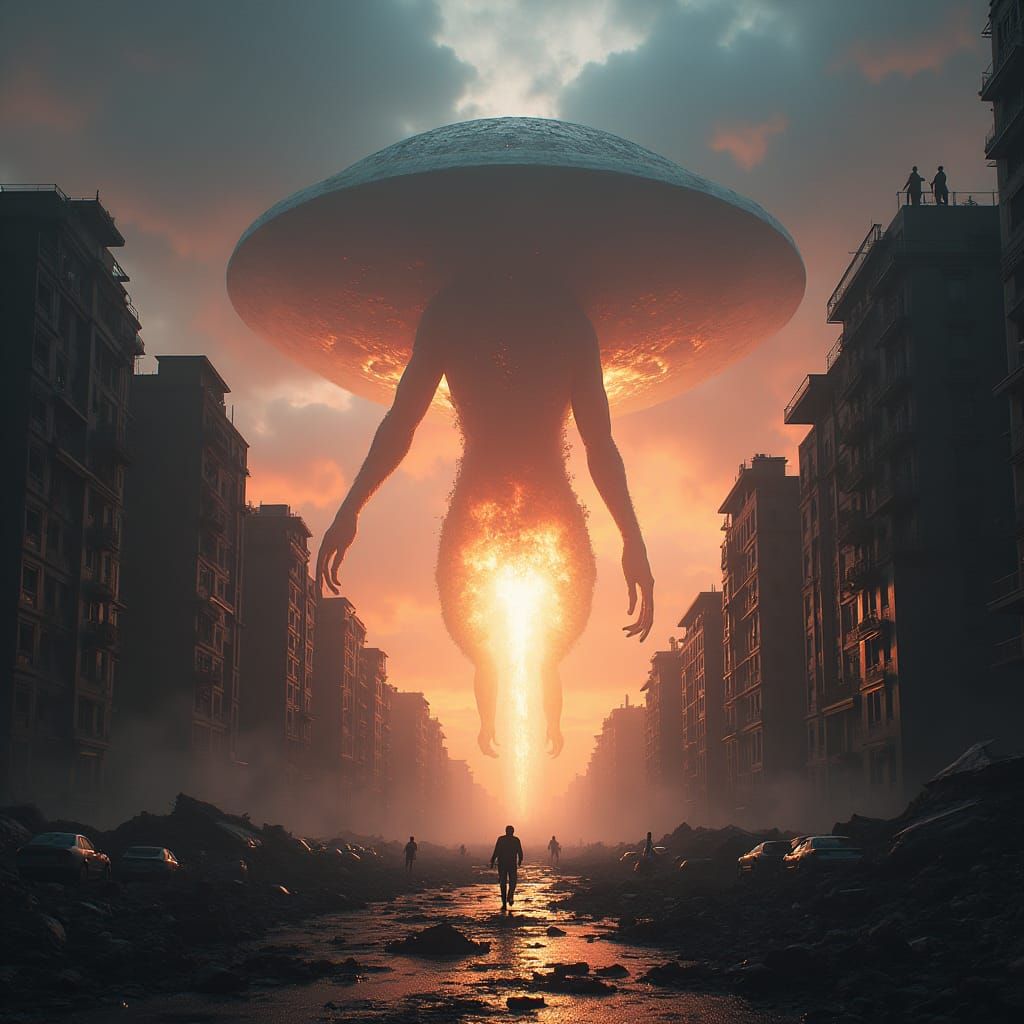 Catastrophic Alien Invasion: Apocalyptic Metropolis in Unrea...