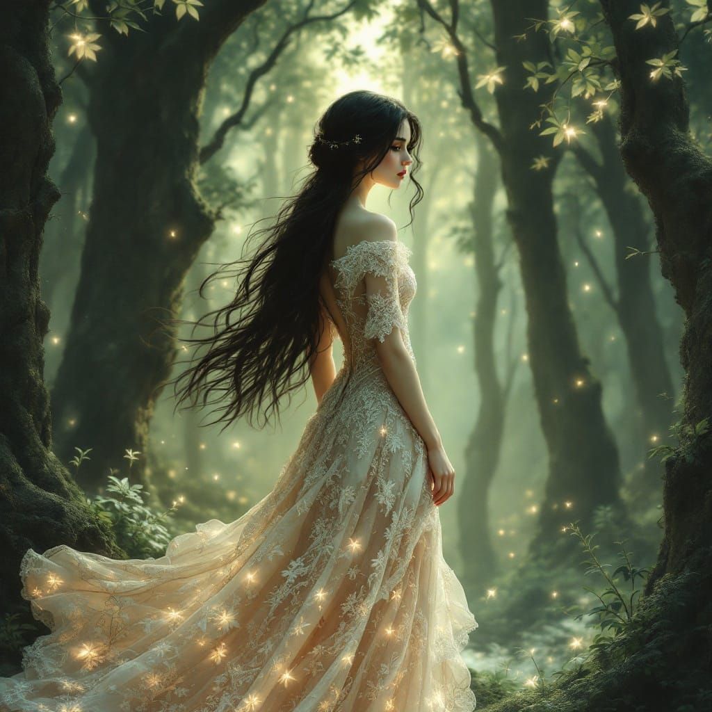 Mystical Forest Book Cover Art in Amy Brown Style