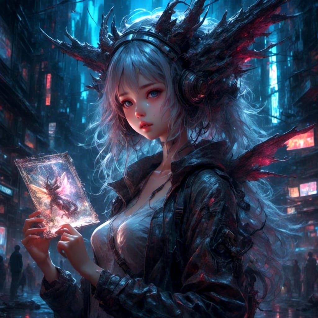 Kawaii Anime Dragon-Girl. V03