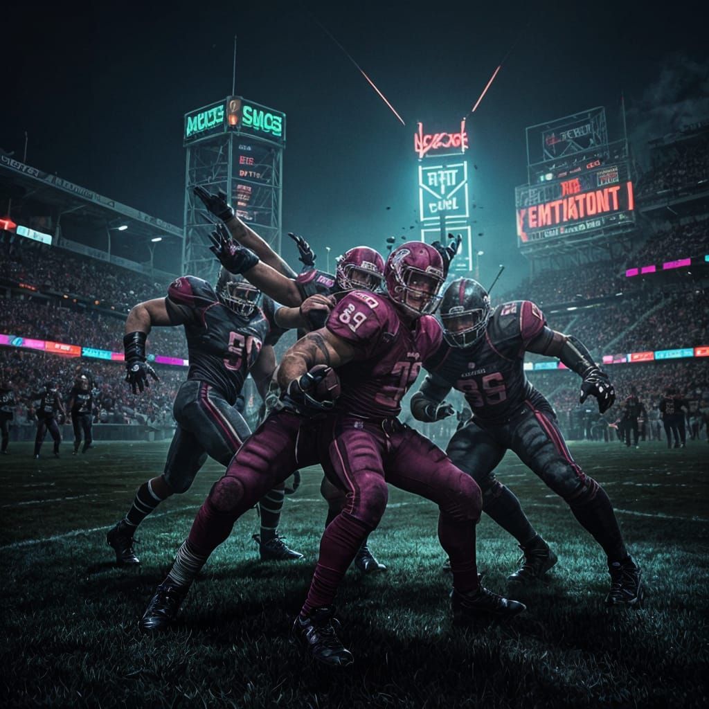 Neon Deathball Gladiators Clash in Hyper Violent Rivalry