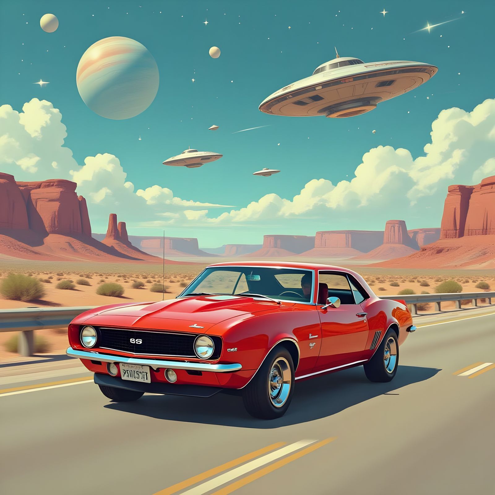 Fantasy '67 Camaro on Alien World
