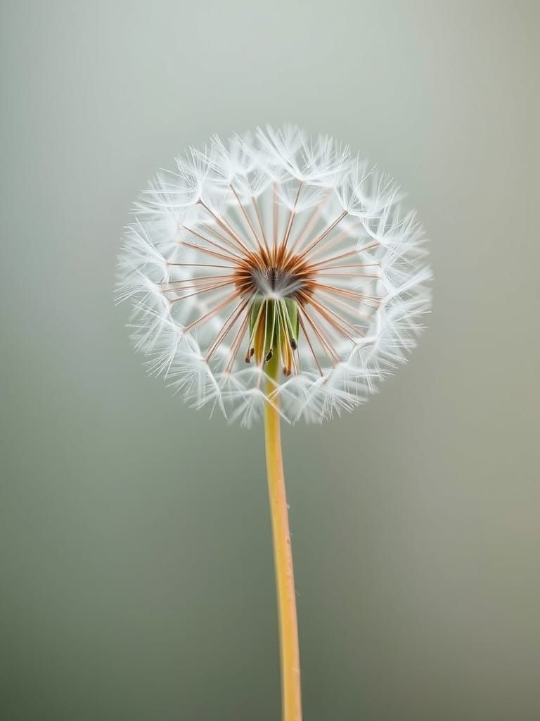 Whimsical Dandelion Seed in Dreamy Watercolor