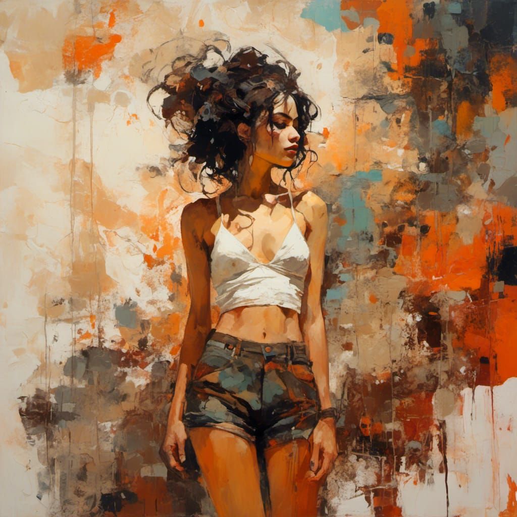 Character design by Kaethe Butcher, backdrop by Greg Tocchini