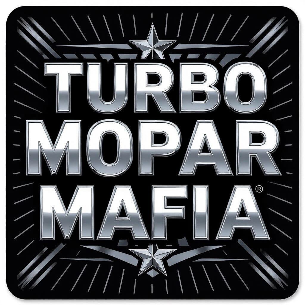 Turbo Mopar Mafia Sticker Design with Chrysler Emblem