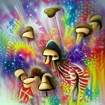 Enchanting Magic Mushroom Illustration
