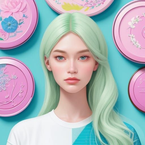 Vibrant Beauty Product Labels in Pastel Hues