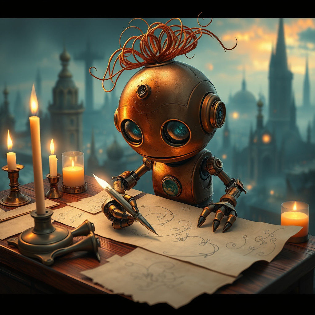 Robot Learning to Draw with Magical Pen