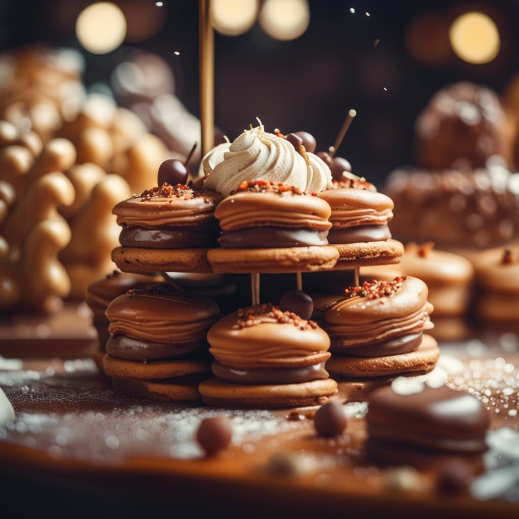 Stunning Pastries and Sweets Display in 4K