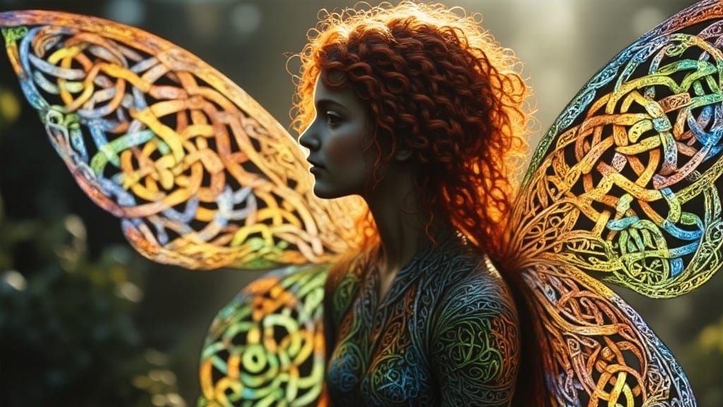 Seelie Goddess of Nebulae and Celtic Knots
