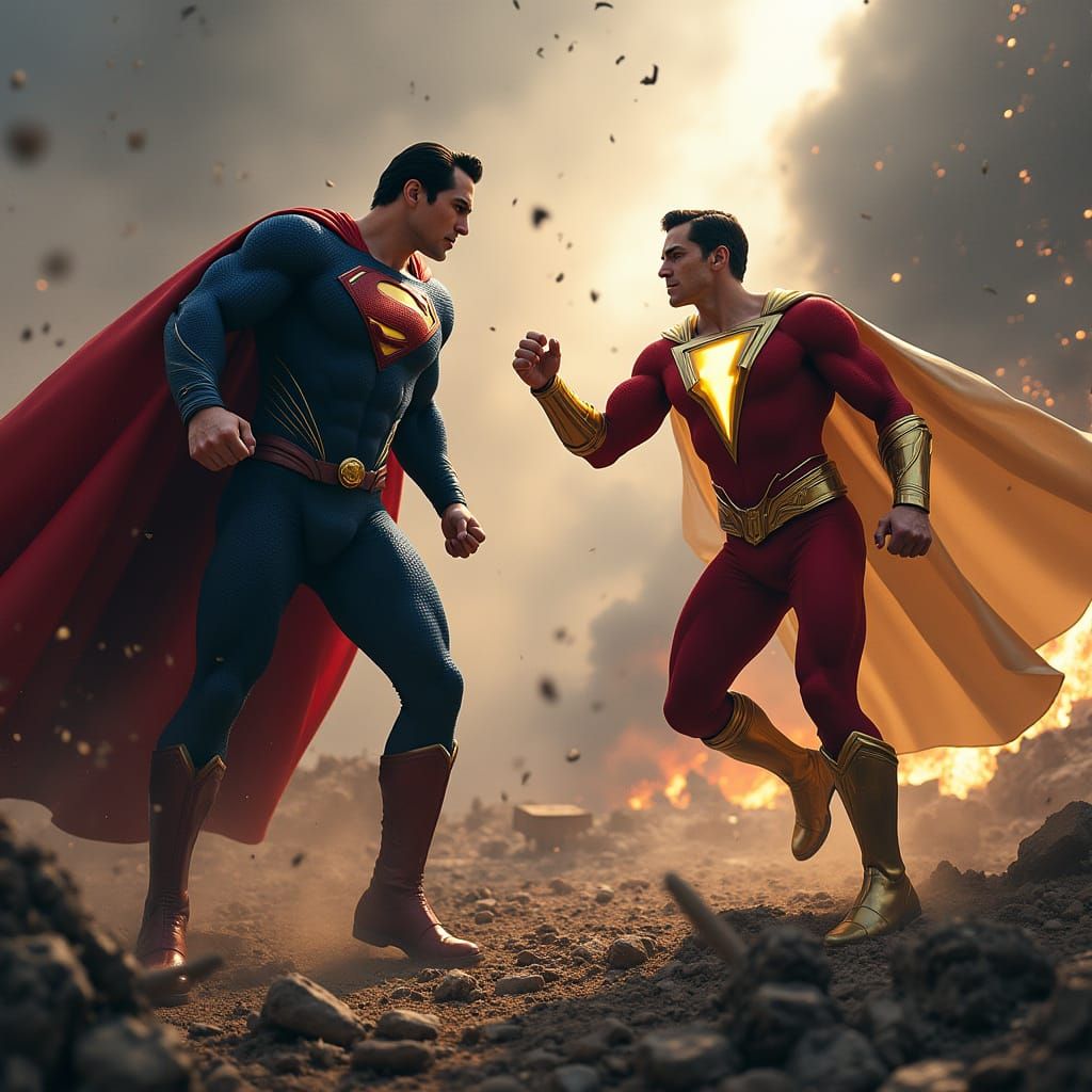 Superman Battles Shazam in Epic Snyderverse Showdown