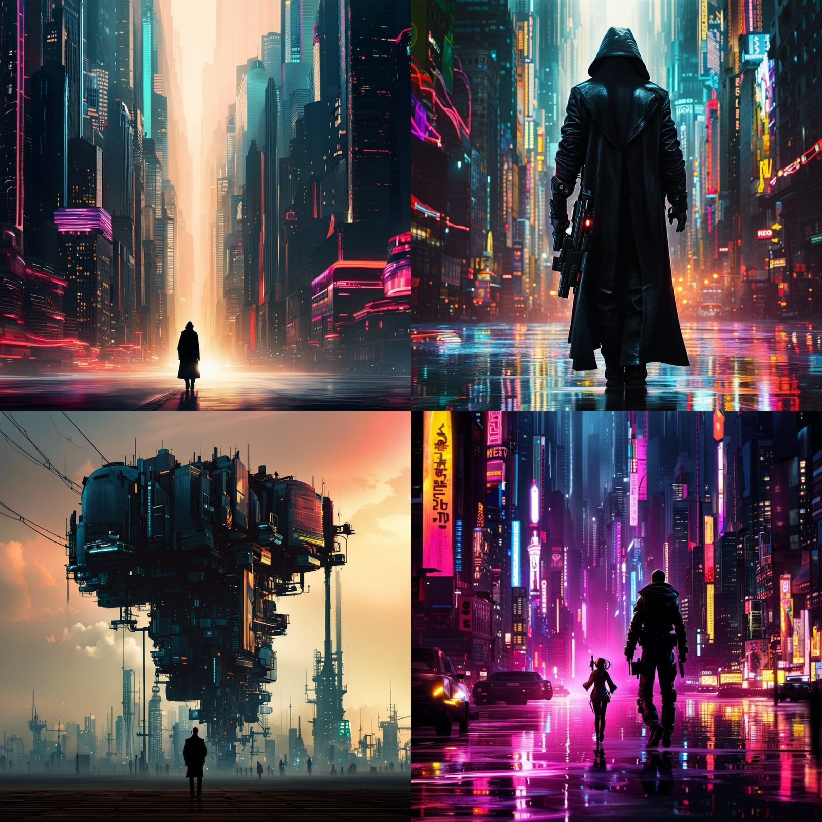 Cyberpunk Character Portrait in Digital Art Style