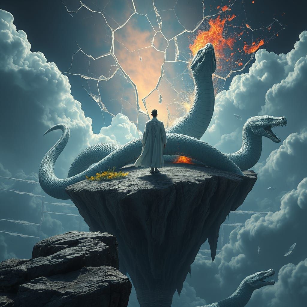 Time Serpents Unleashed in Shattered Sky
