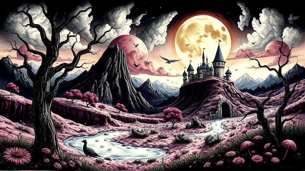 Mystical Wonderland in Abstract Expressionism