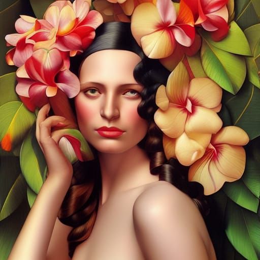 Tropical Birds in Amazon Garden, Photorealistic 3D Art