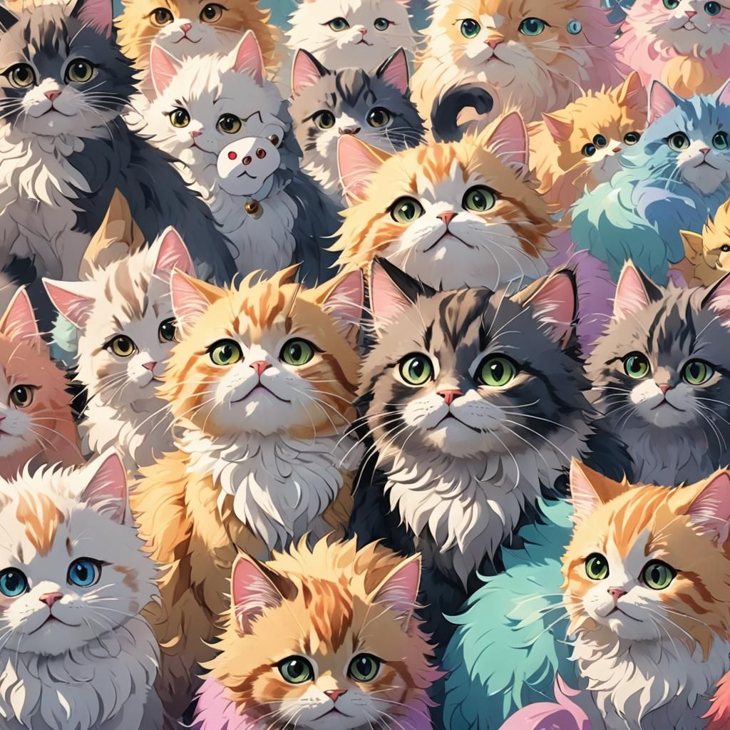 Anime Cat Paw Detail in Manga Style