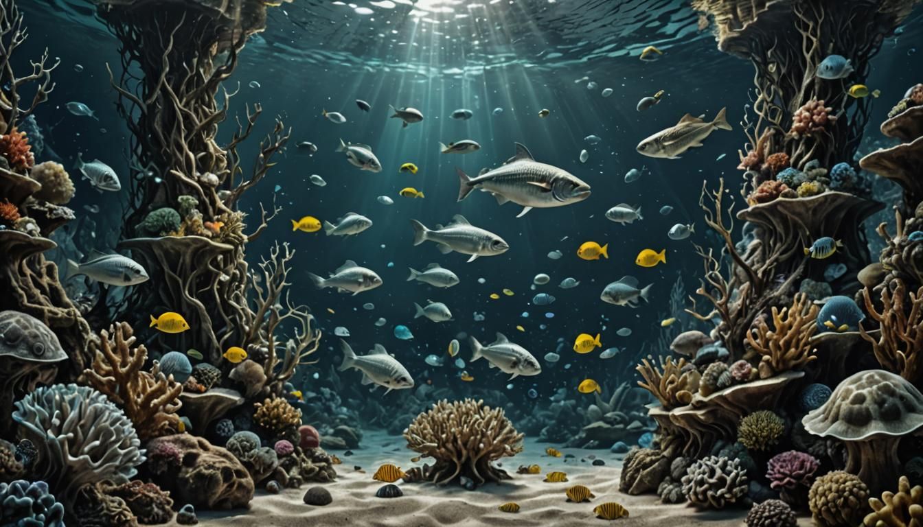 Hyperrealistic Aquatic Scene in High Definition