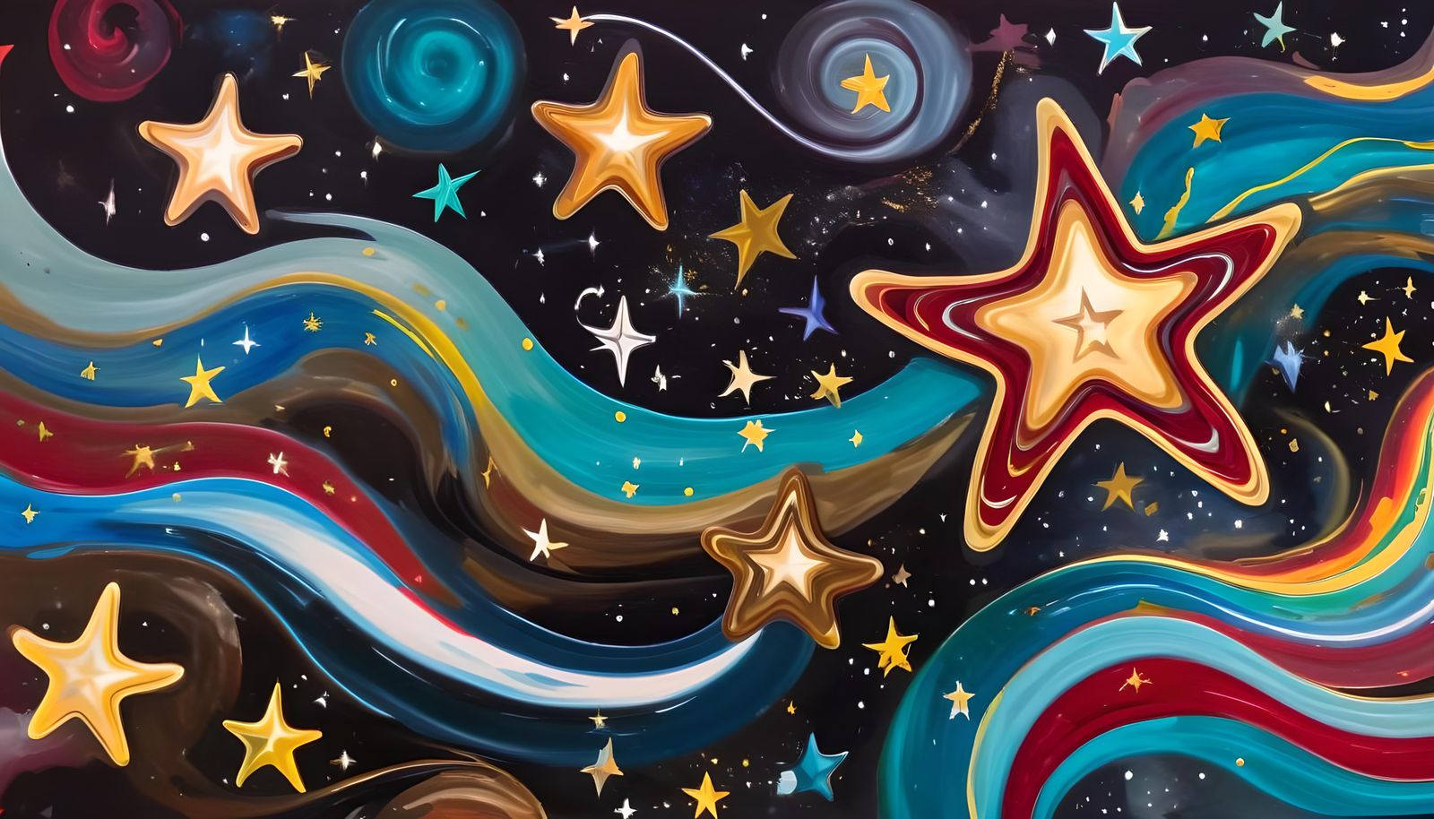 Electromagnetic Star Formation in Impasto Style