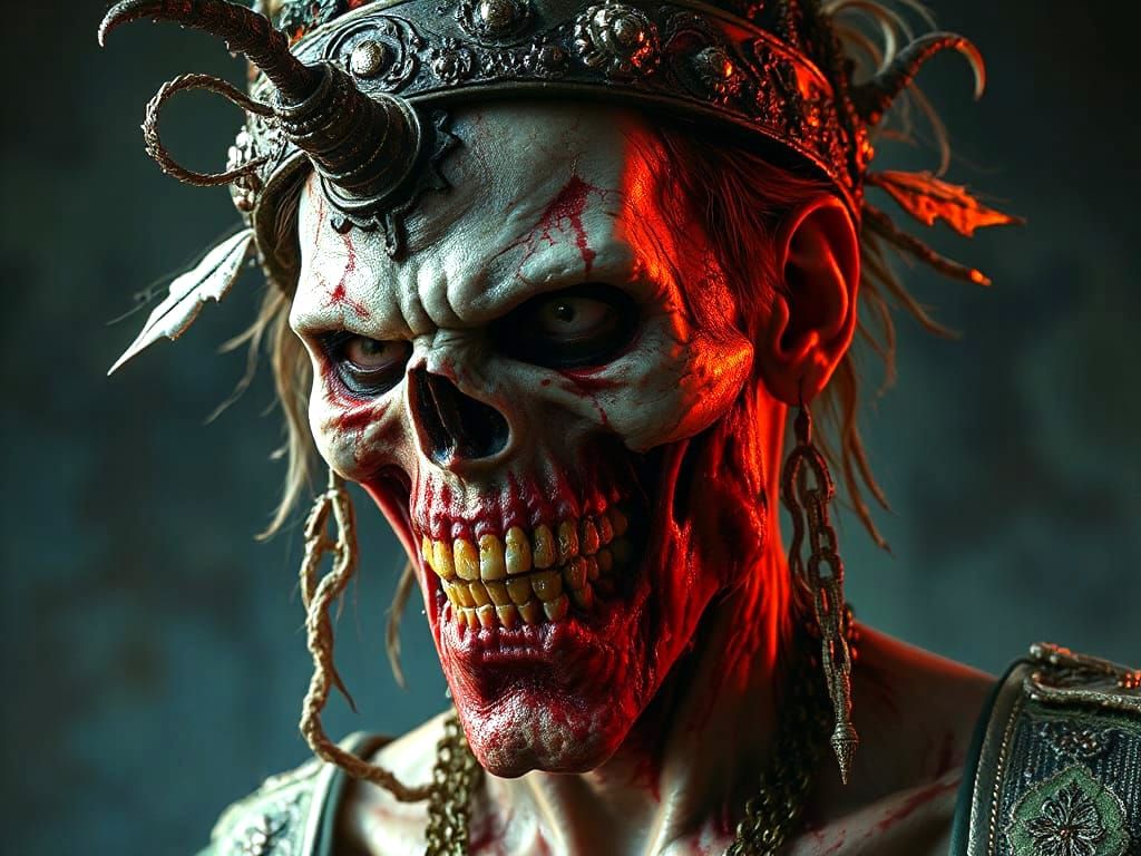 Zombie Fantasy Concept Art with Rembrandt Style