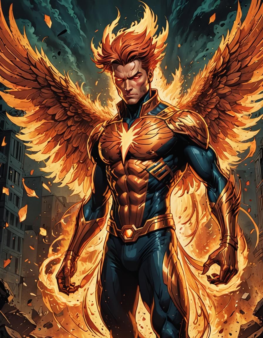 X-Men Phoenix: Digital Comic Book Art