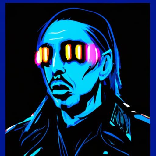 Marilyn Manson In neon