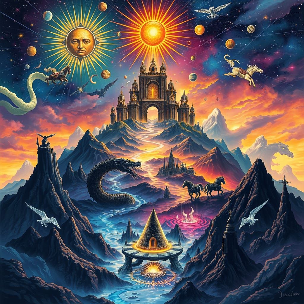 Baltic Pagan Mythic Universe in Cosmic Layers