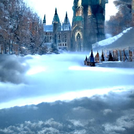 Hogwarts in Winter: Divine Sunshine and Soft Focus
