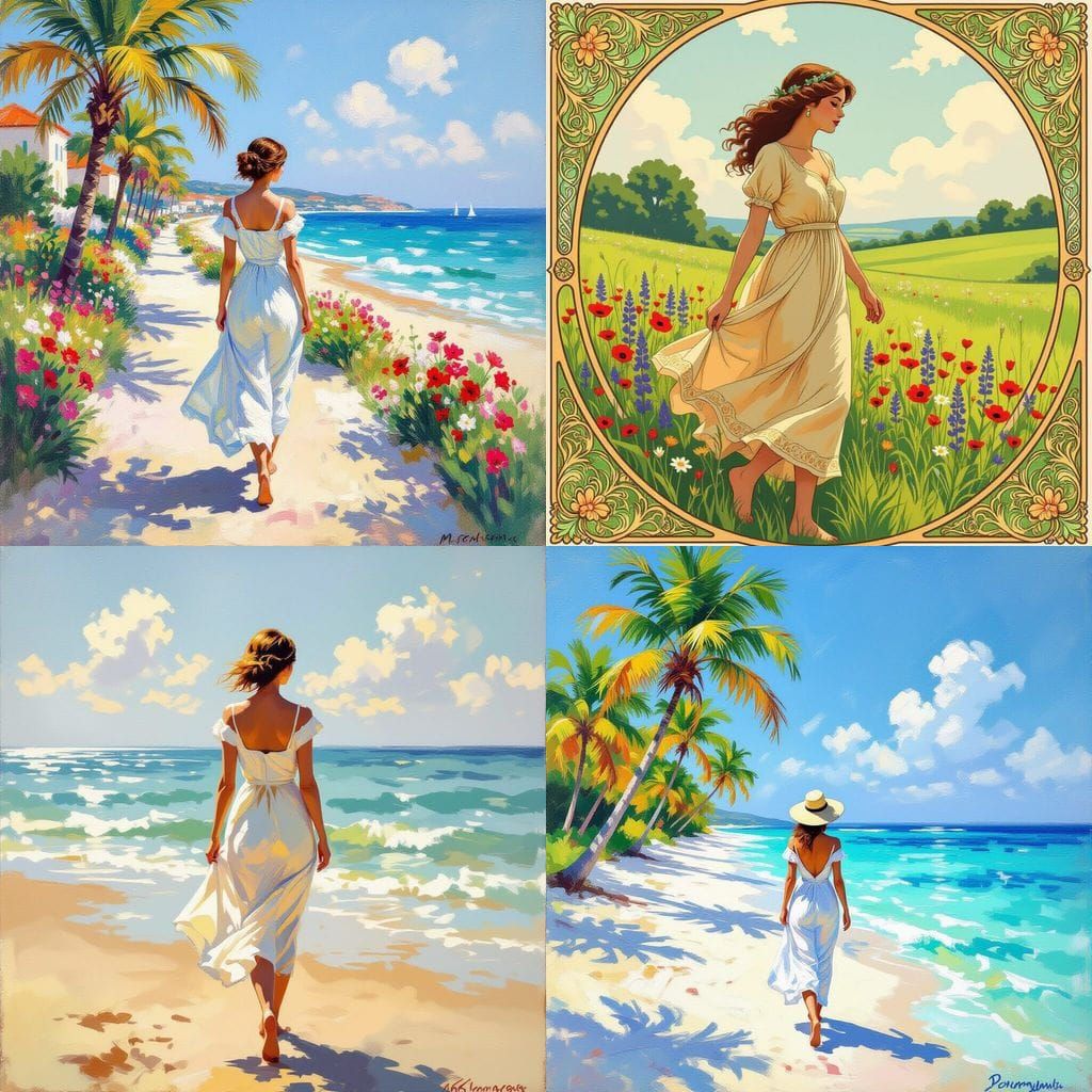 Vibrant Summer Scene Generated by AI