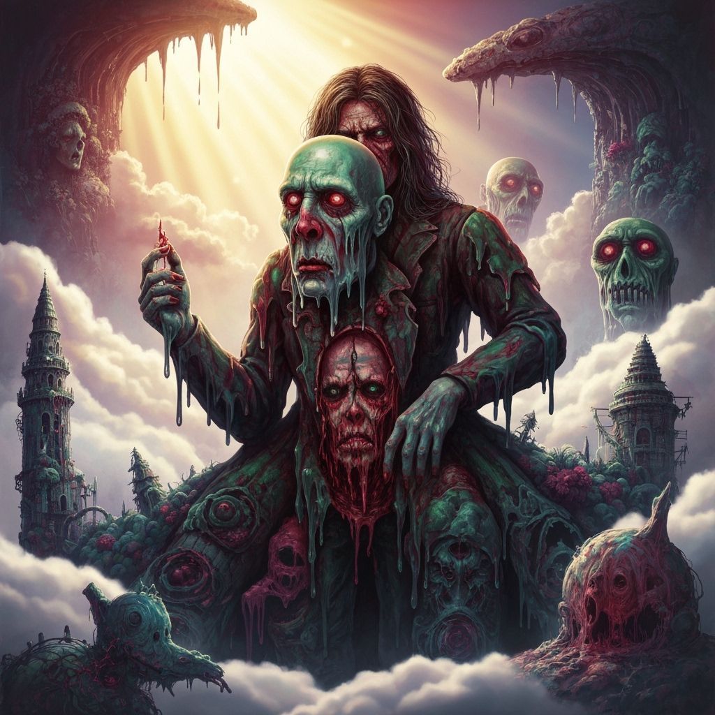 Psychedelic Zombie Prom Night in Surreal Style