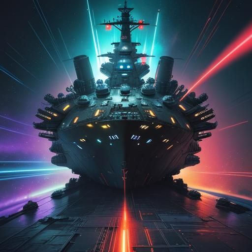 Epic Space Battle: Alien Spaceship vs Battleship Yamato