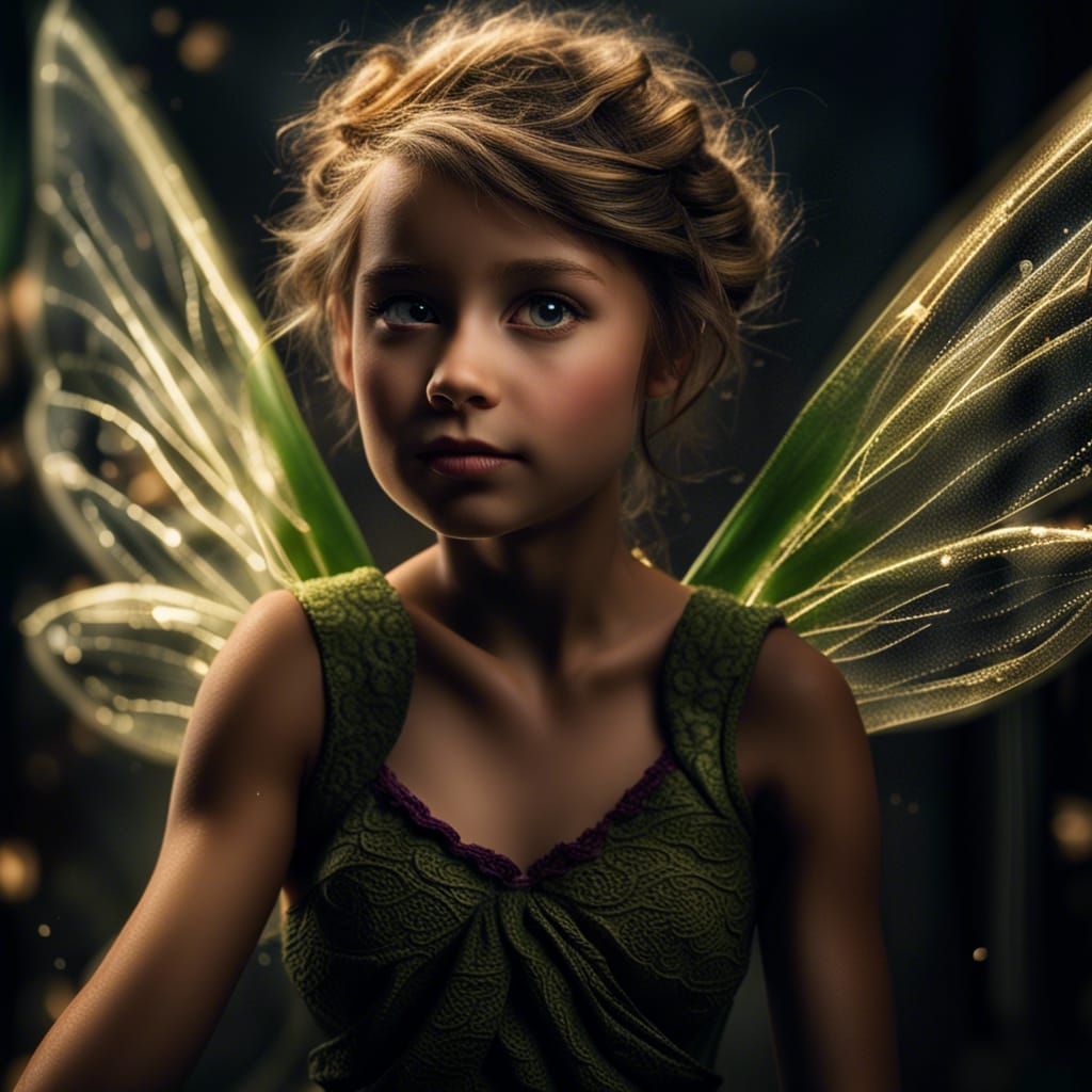 Hyperrealistic Tinkerbell with Intricate Details