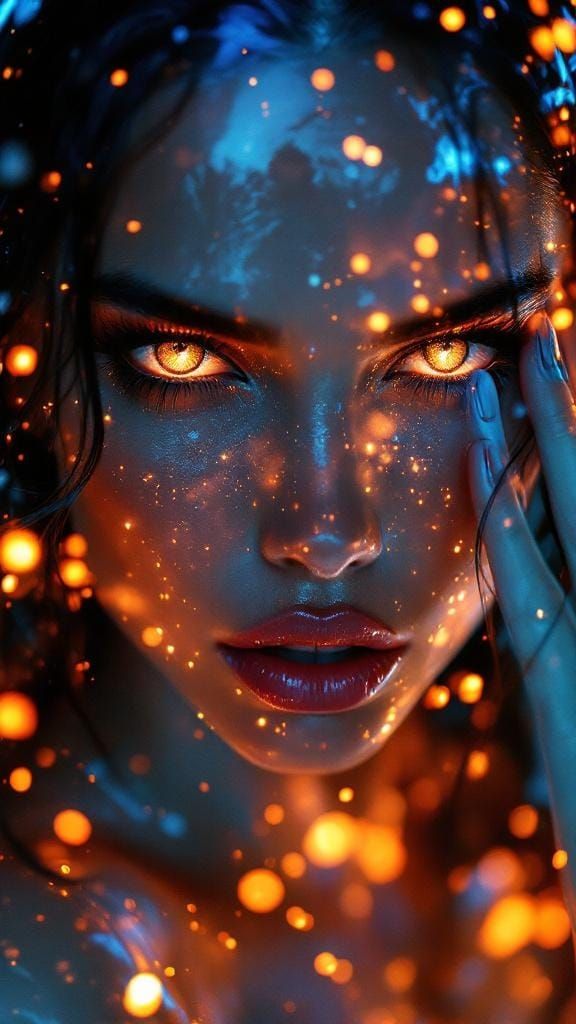 Adriana Lima in Trendy Venus Clothing: Cosmic Comic Art